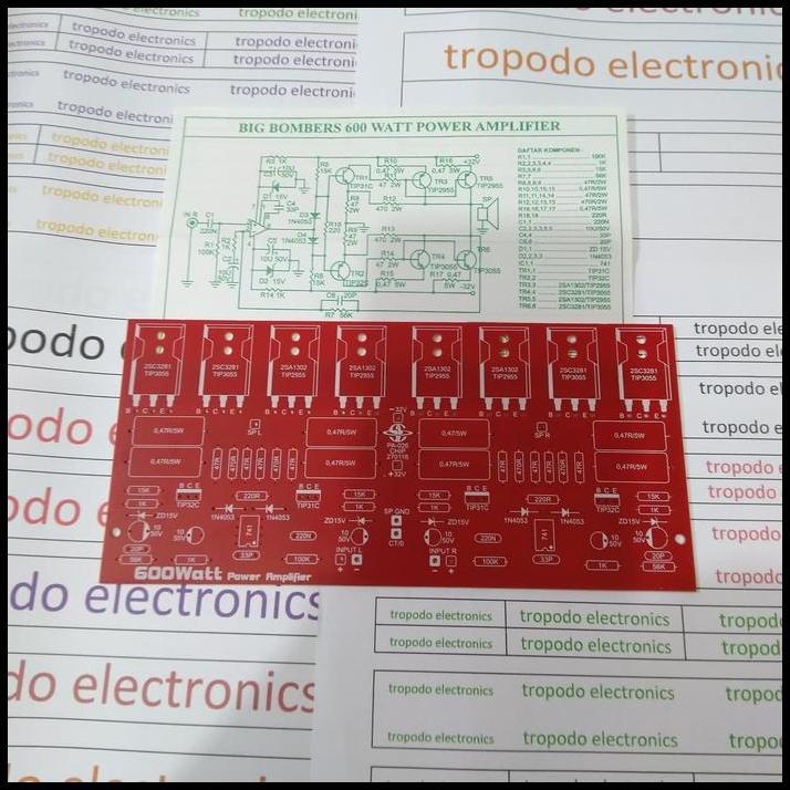 DISKON PCB POWER AMPLIFIER 600 WATT STEREO 