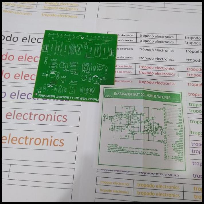 HOT DEAL PCB POWER AMPLIFIER 300 WATT OCL MONO RAKSASA 