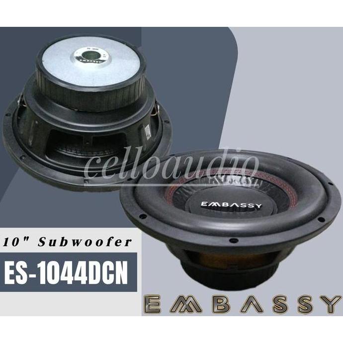 Subwoofer 10 Inch Embassy ES-1044 Double Coil Subwoofer Mobil Embassy 10" ES 1044