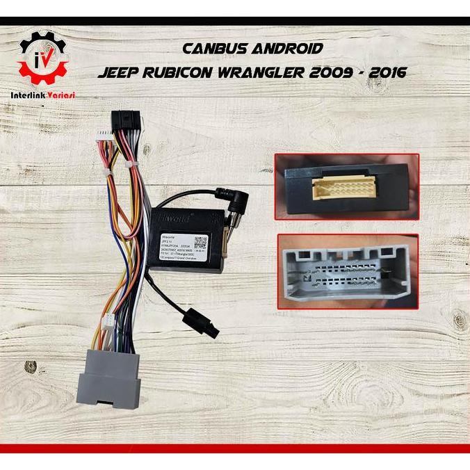 Modul Socket Kabel Remot Stir Canbus Android Jeep Rubicon Wrangler Pnp