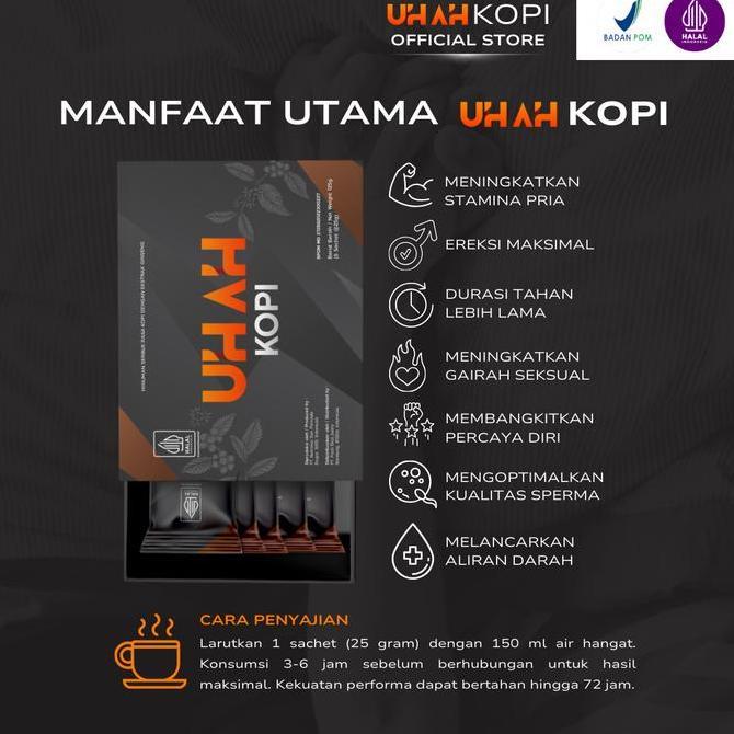 Toneoo- Uh Ah Kopi Gingseng - 1 Sachet | Kopi Stamina Premium Untuk Vitalitas Pria Dan Energi Optima