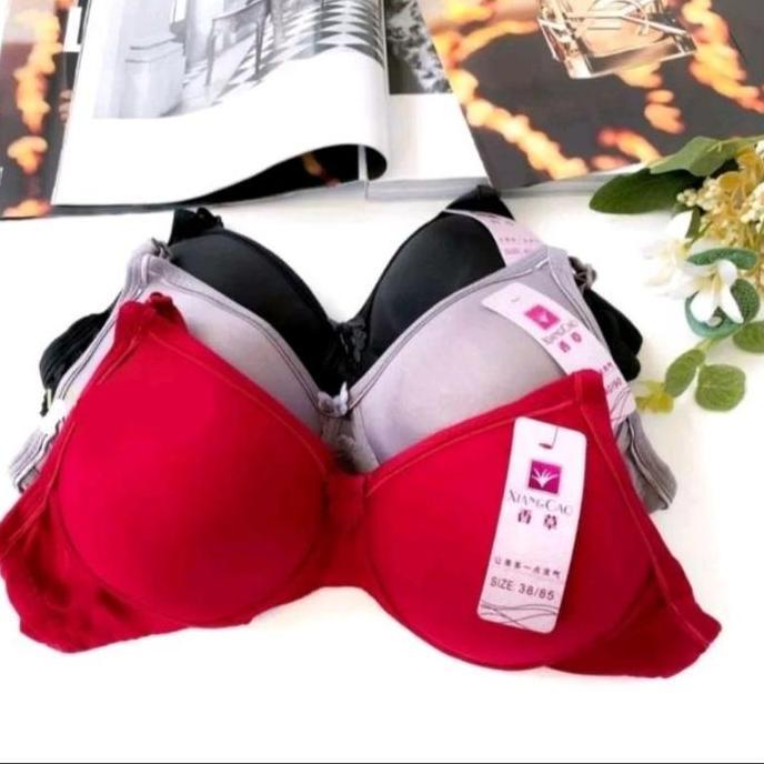 Misa- Bra Wanita Remaja Ukuran 34-40 A5 Xiang Cao Bh Busa Tanpa Kawat Tebal Tipis Dewasa