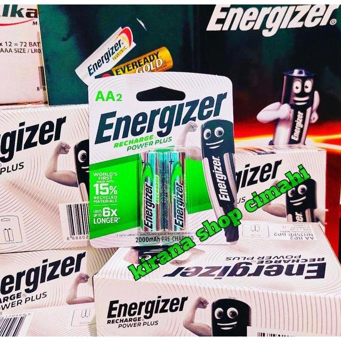 Sapha- Batre Cas Energizer Aa Isi 2 Pcs / Baterai Recharge 2000Mah Battery