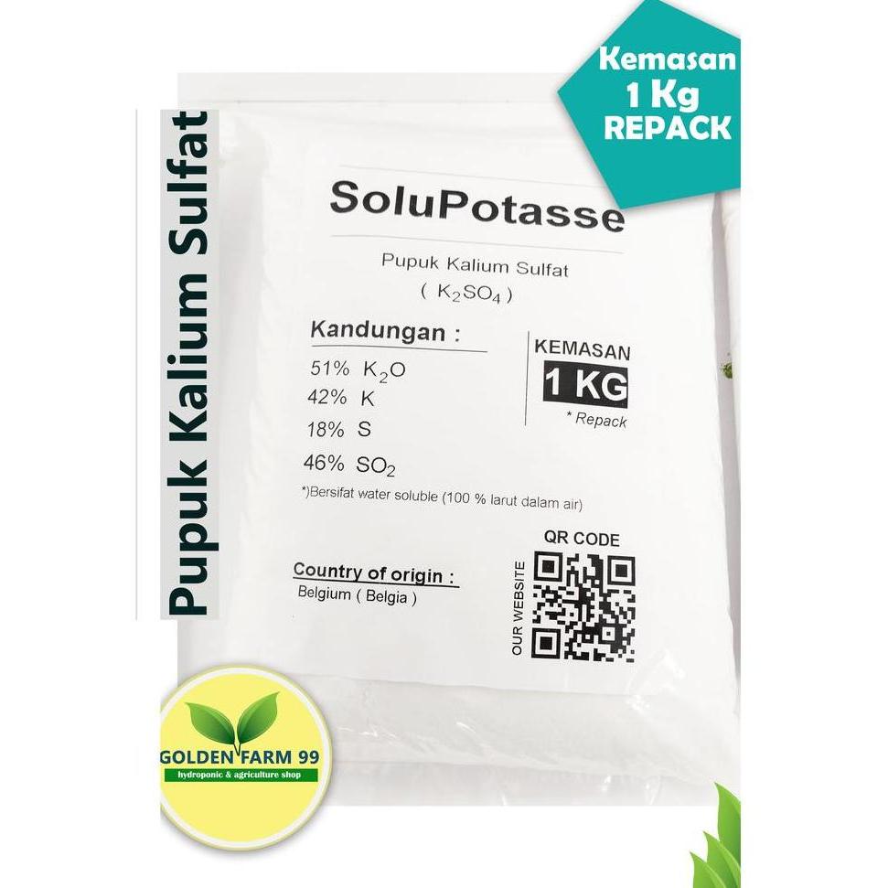 Pupuk Kalium Sulfat K2SO4 SoluPotasse Kemasan 1 Kg