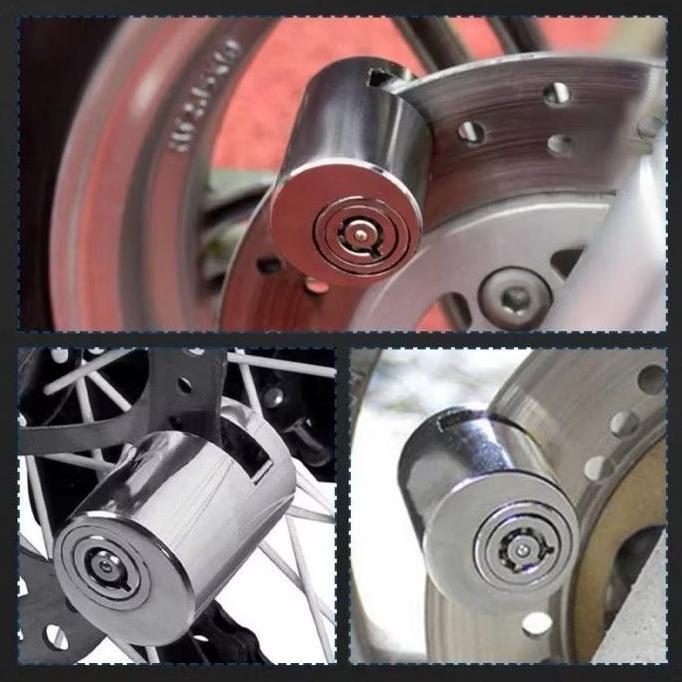 Promo KUNCI GEMBOK CAKRAM BULAT/GEMBOK CAKRAM MOPED DISC SEPEDA MOTOR SUPRA X ADV PCX  NMAX DLL Disk