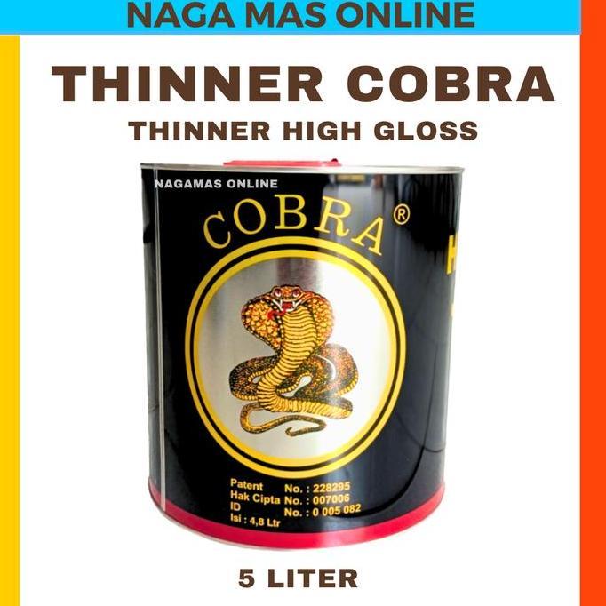 BEBAS ONGKIR - THINNER COBRA 5 LITER / PENGENCER CAT / THINNER HIGH GLOSS