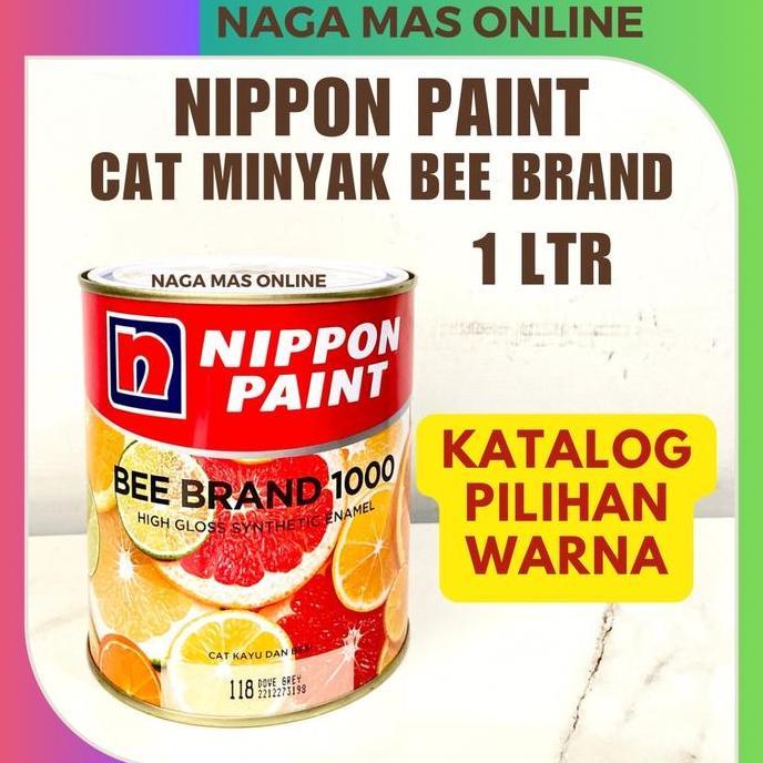 BEE BRAND 1000 CAT KAYU BESI NIPPON PAINT PILIHAN WARNA KATALOG