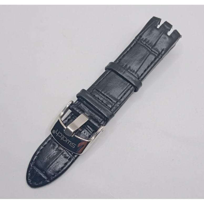 Strap jam tangan Swatch kulit asli Original