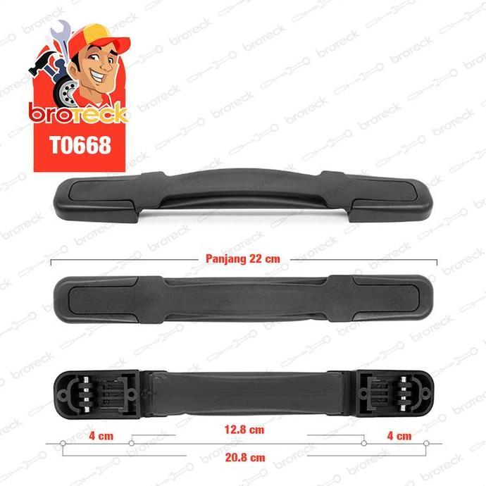 HANDLE KOPER PENGGANTI 22cm Model Luar Rumah gagang pegangan koper strap luggage kuat lentur bagus p