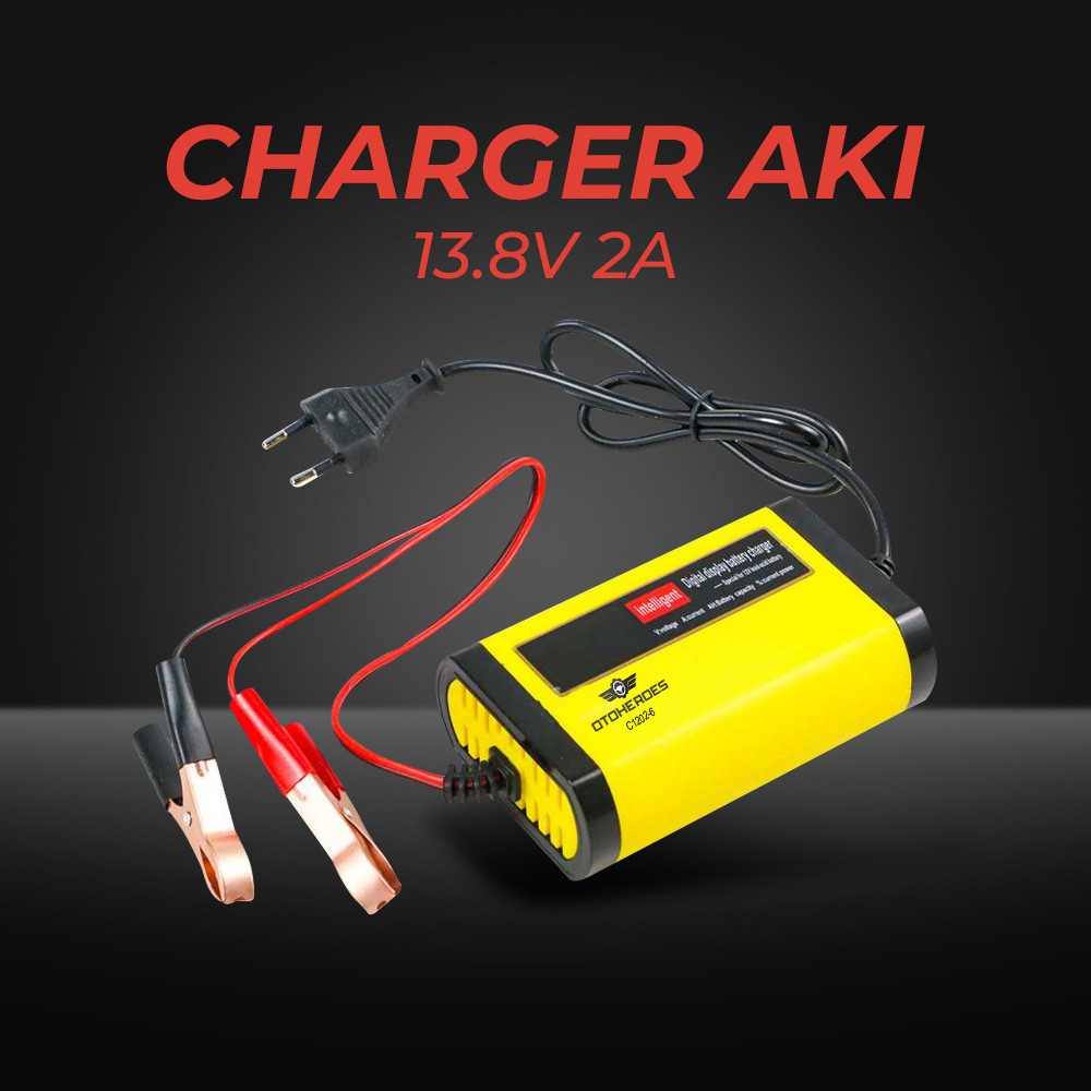 Charger Aki Mobil Motor Otomatis Intelligent Charger OTOHEROES