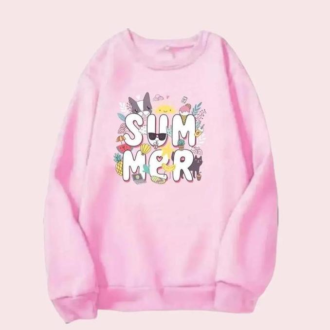 Baju Atasan Anak Remaja Perempuan Lengan Panjang Kaos Sweater Fashion
