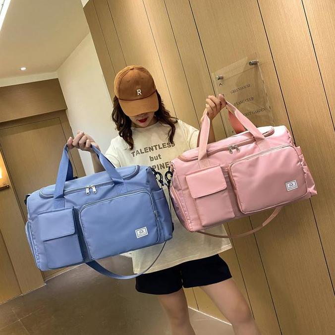 GTT Tas Travel Lipat Motif Polos 7027 Foldable Tas Koper Organizer