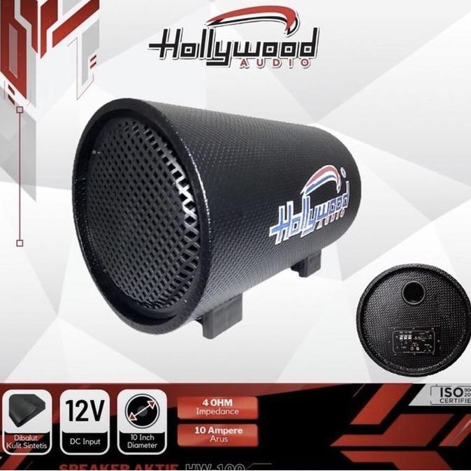 BASSTUBE SUBWOFER AKTIF 10" HOLLYWOOD HW-100