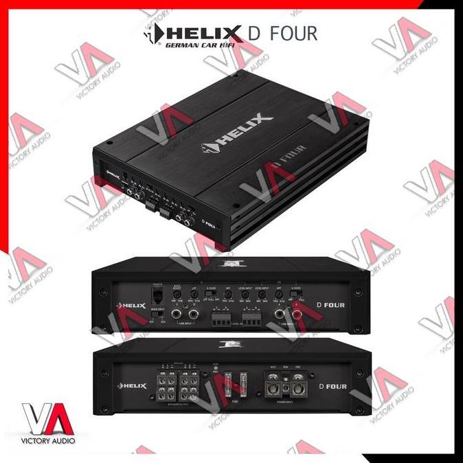 Power 4 Channel Helix D Four 4 Channel Class AB HIFI German Technology