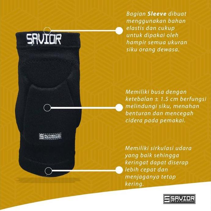Elbow Pad Savior Classic | Pelindung Sikut | Elbow Futsal