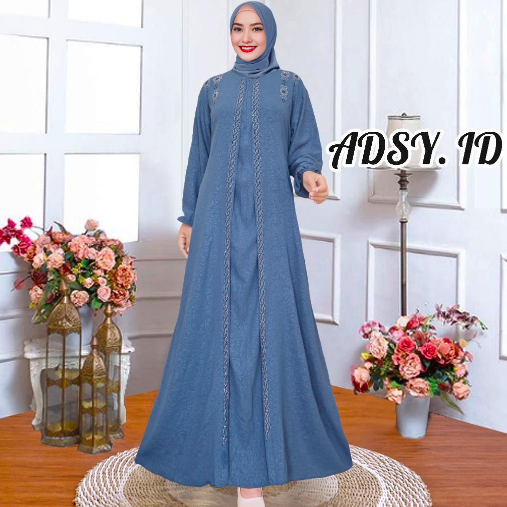 PREMIUM GAMIS EMBOSS PREMIUM CRINCLE  LENGAN PANJANG