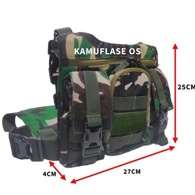 TAS DADA LORENG TNI AD Tas rompi loreng Malvinas Chest bag