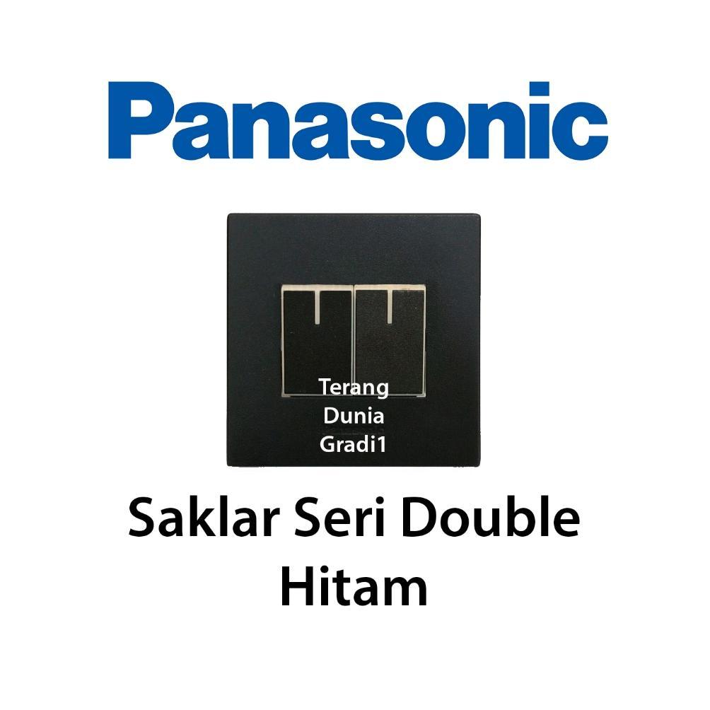 Saklar Seri Hitam Panasonic Saklar Double Hitam Panasonic Panasonic Saklar Double Hitam Saklar Seri 