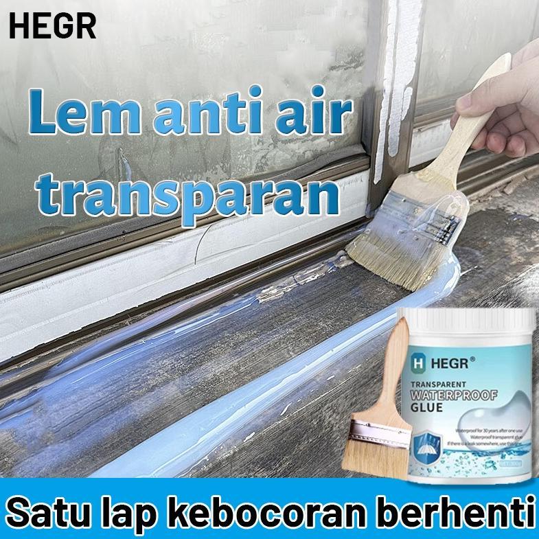 READY STOK Lem Waterproof 1kg Anti Bocor Tahan Air Lem Anti Air Transparan Cocok untuk kamar mandi, 