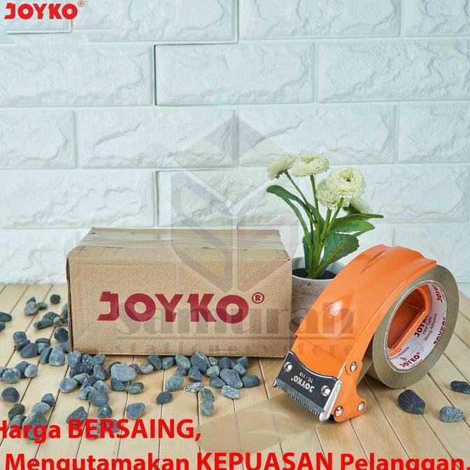 Lansungkirim- Lakban Plastik Opp Tape 48 Mm Joyko Bening - Coklat 100 Meter 2In Yard