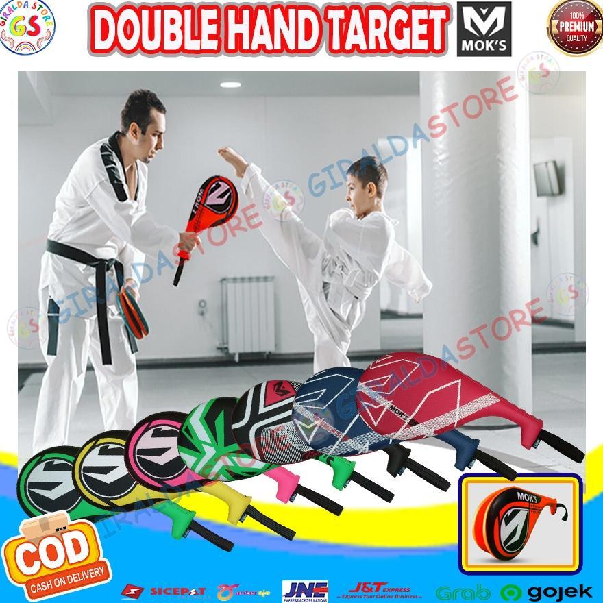 Moks Mok's Hand Target Double Kick Kicking Foot Pad Kickpad Target Alat Alas Latihan Sasaran Tendang