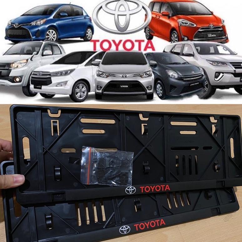 frame tatakan plat nomor Mobil toyota