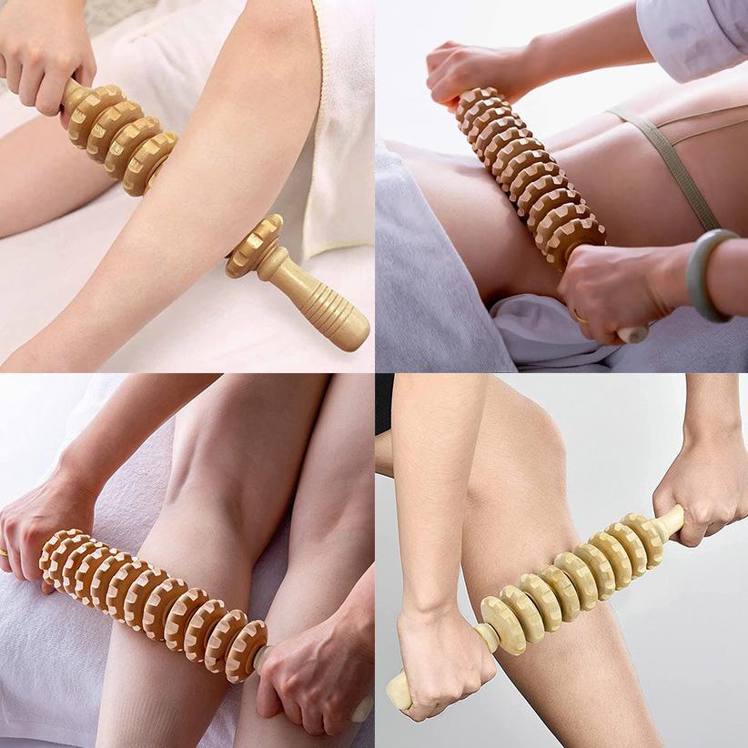 Terbaru Pijat Punggung Roller Massager Kayu