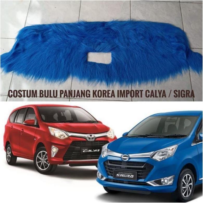 Alas Bulu Dashboard Mobil Calya / Sigra (costum bulu panjang Korea import)