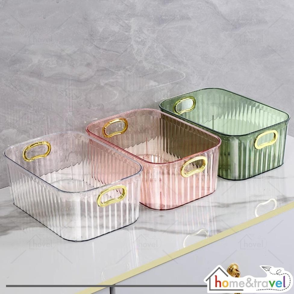 Kotak Akrilik Wadah Penyimpanan Kosmetik Skincare Alat Make Up Aksesoris Multifungsi