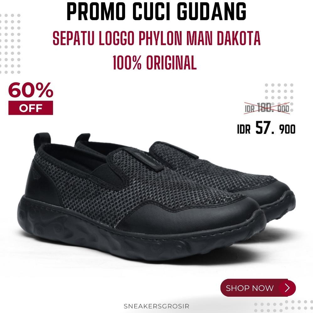 Sepatu Slip On Pria Loggo Phylon MAN DAKOTA Series 100% ORIGINAL | SLIP ON PRIA 37-40 Sepatu pria