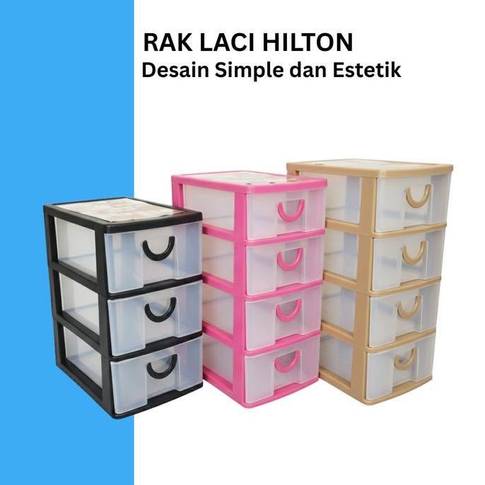 Wogena_store - (COD) Rak Laci Serbaguna - Rak Laci Hilton Berbagai Susunan - Rak Laci Plastik Serbag