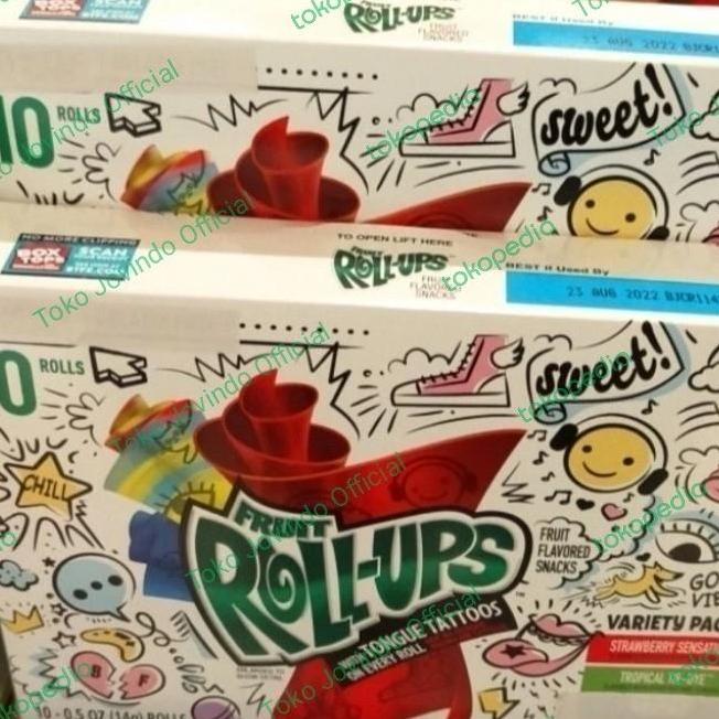 Sale- Fruit Roll Ups Isi 10 Roll Permen Import Viral Variety Pack Candy