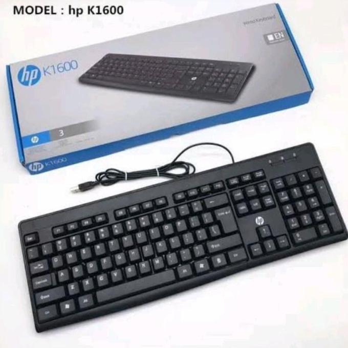 rohimjanuari - keyboard wired hp k1600 usb / keyboard kabel usb hp k-1600