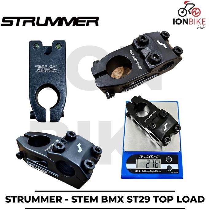 Stem Bmx Oxo By Strummer St29 Oversize Top Load Alloy Baut Atas St-29 Os Fork 28.6 Handlebar Stang 2