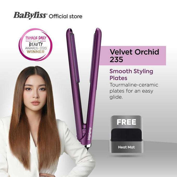 5alambarka - babyliss velvet orchid 235 straightener - 2513u