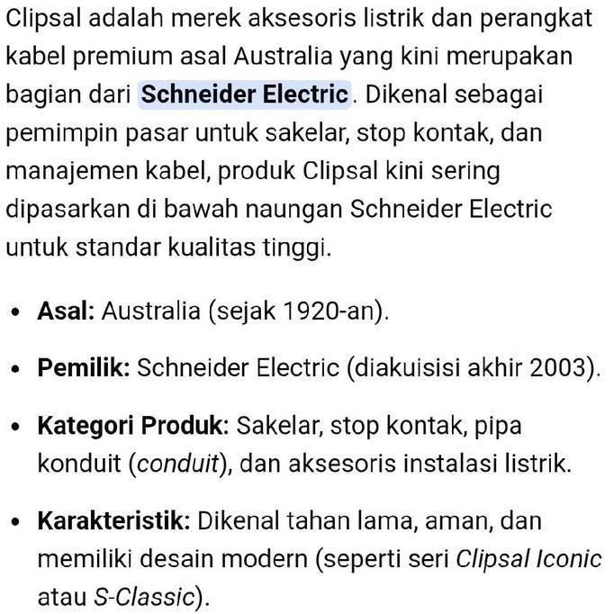 Ready Box Panel Clipsal By Schneider EV Wall Charger TYPE A Up to 7kw 7.3kw RCCB 40A + MCB 2P + MCB 