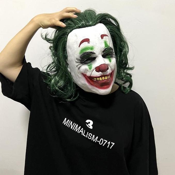 TOL-31 topeng latex karet full head badut joker halloween mask