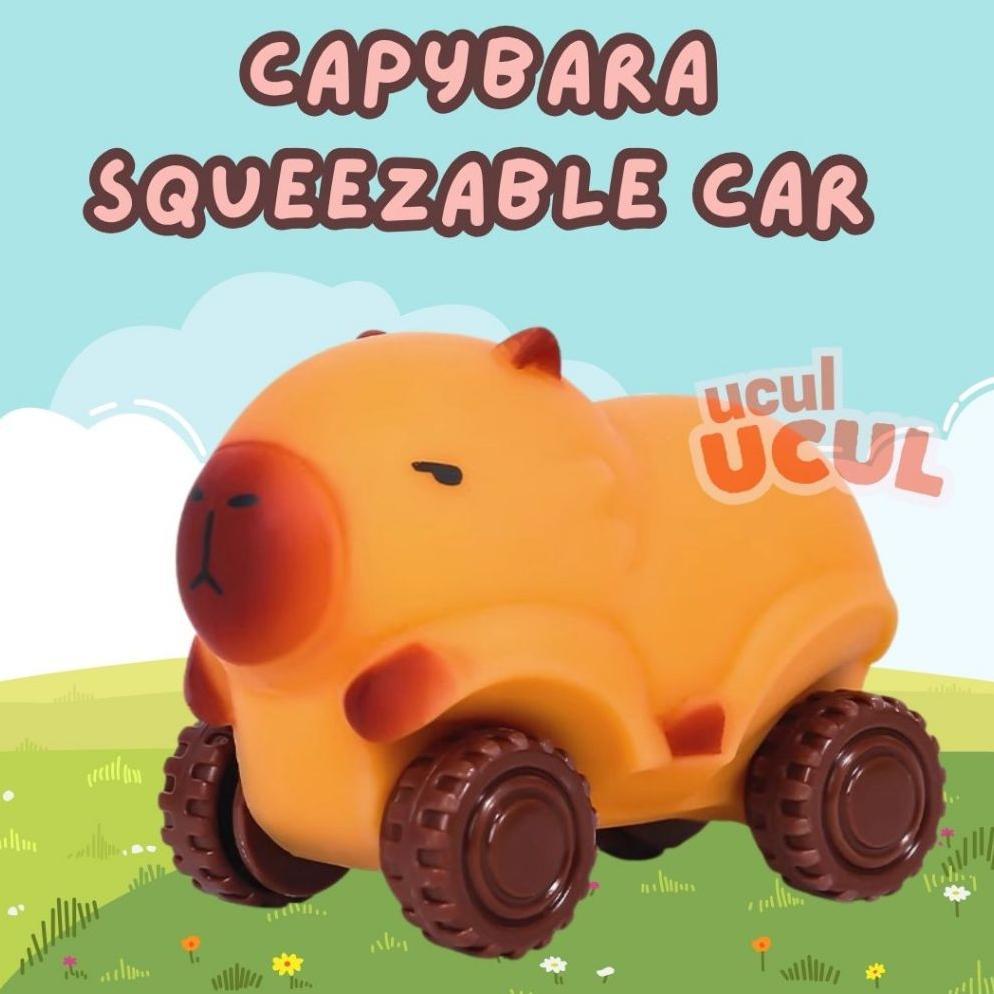 Terlaris [Ucul Ucul] Mainan Mobil Gantungan Squishy Capybara Stress Relieve