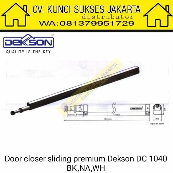 Door Closer Sliding Dekson Deluxe 2100 Original Sleding Chek Hidrolik