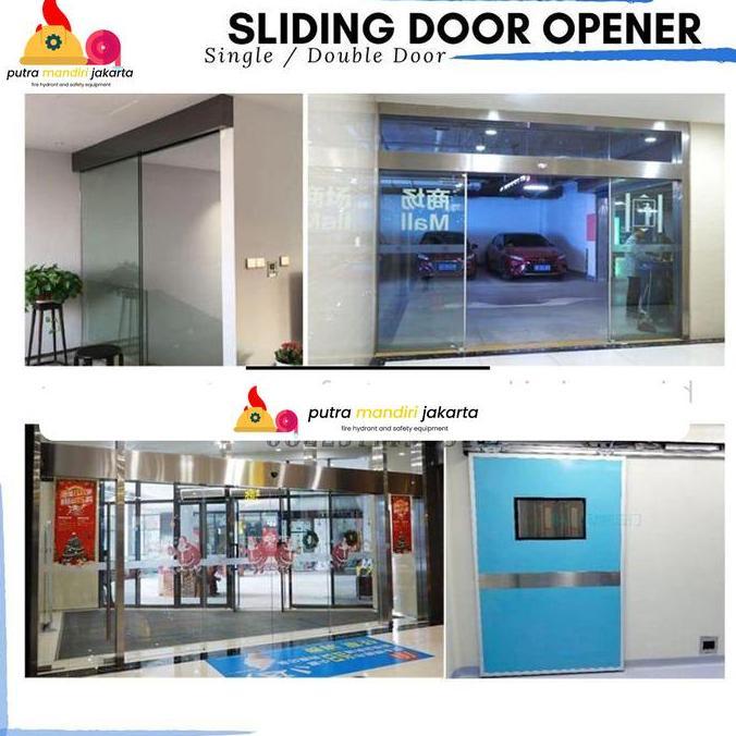 Sliding Door Opener Mesin Operator Buka Tutup Pintu Geser Dengan Sensor Otomatis