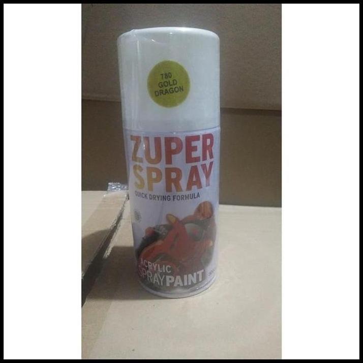 DISKON CAT SEMPROT ZUPER SPRAY GOLD DRAGON EMAS 300CC P780 