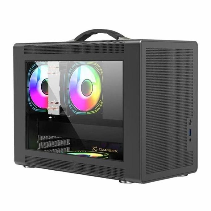 PELA.STORE5 - CASING VBR I7 | TYPE-C, USB 3.0 - PORTABLE COMPACT ITX HIGH PERFORMANCE MICRO ATX GAMI