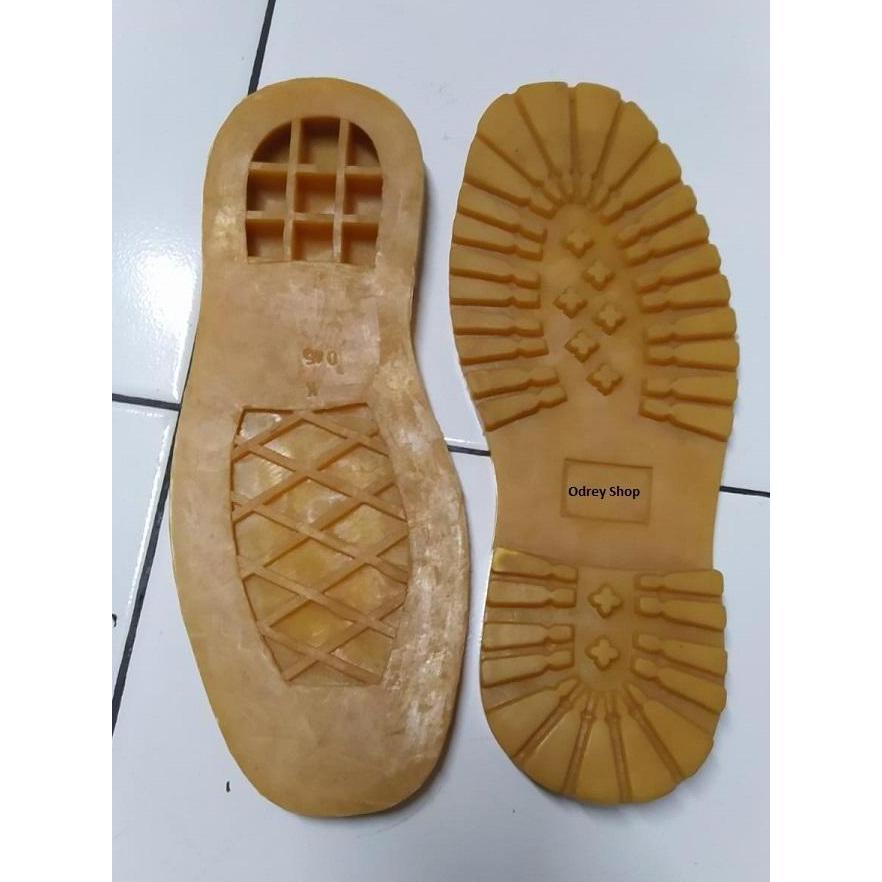 Ready Odrey Shop Sol Potong Alas Bawah Sepatu Safety Odrey Motif Bintang Bahan Karet Hitam dan GUM 0