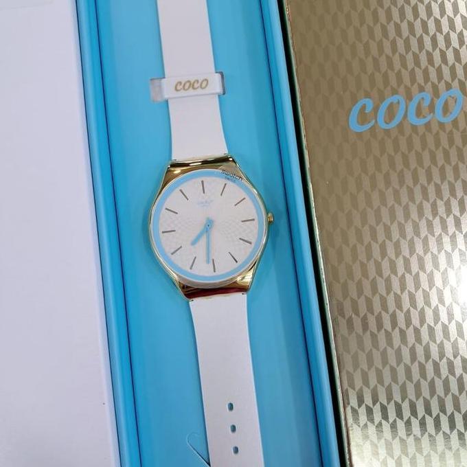 Ready  SWATCH Irony Jam Tangan Wanita SYXG127 COCO HO BLU Original MAP