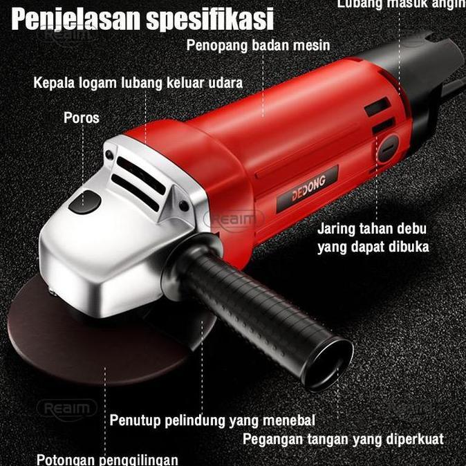 Sale Bisa Cod Mesin Gerinda Tangan Listrik 4 Laxton Angle Grinder Mata Potong, Poles, Piringan Ampla