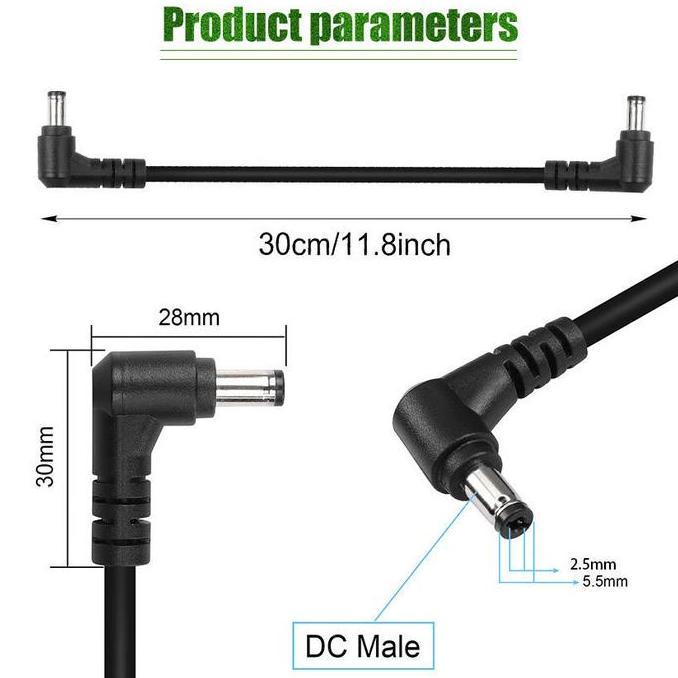 SMG Kabel Jack DC Adaptor 5.5mmx2.1mm MALE TO MALE / Adapter converter Kabel power DC male to male 5