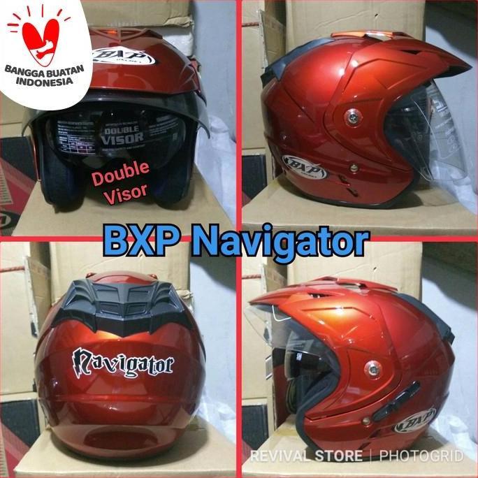 PROMO Helm BXP Navigator Double Visor  Half Face
