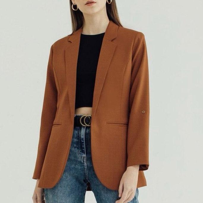 GARANSI Blazer Wanita Premium Elegan | Blazer Kerja Formal Modern KEKINIAN