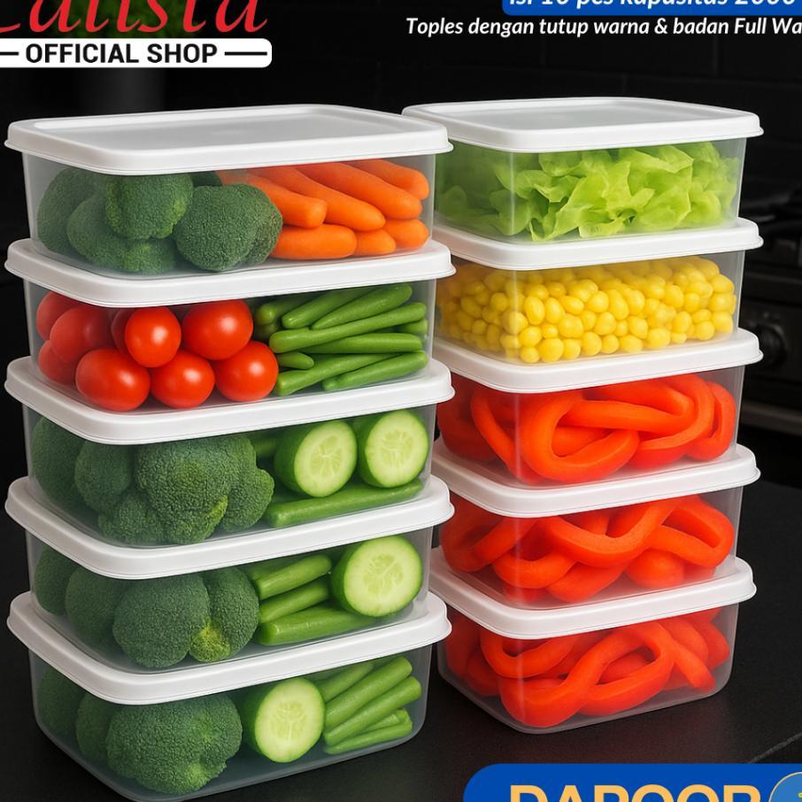 Food Container Rumoi Premium Kotak Penyimpanan Bumbu Kulkas Serbaguna Set Food Container/Calista Foo