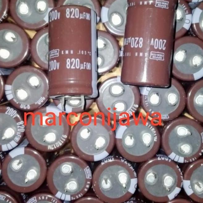 Ready capasitor 820uf 200V coklat